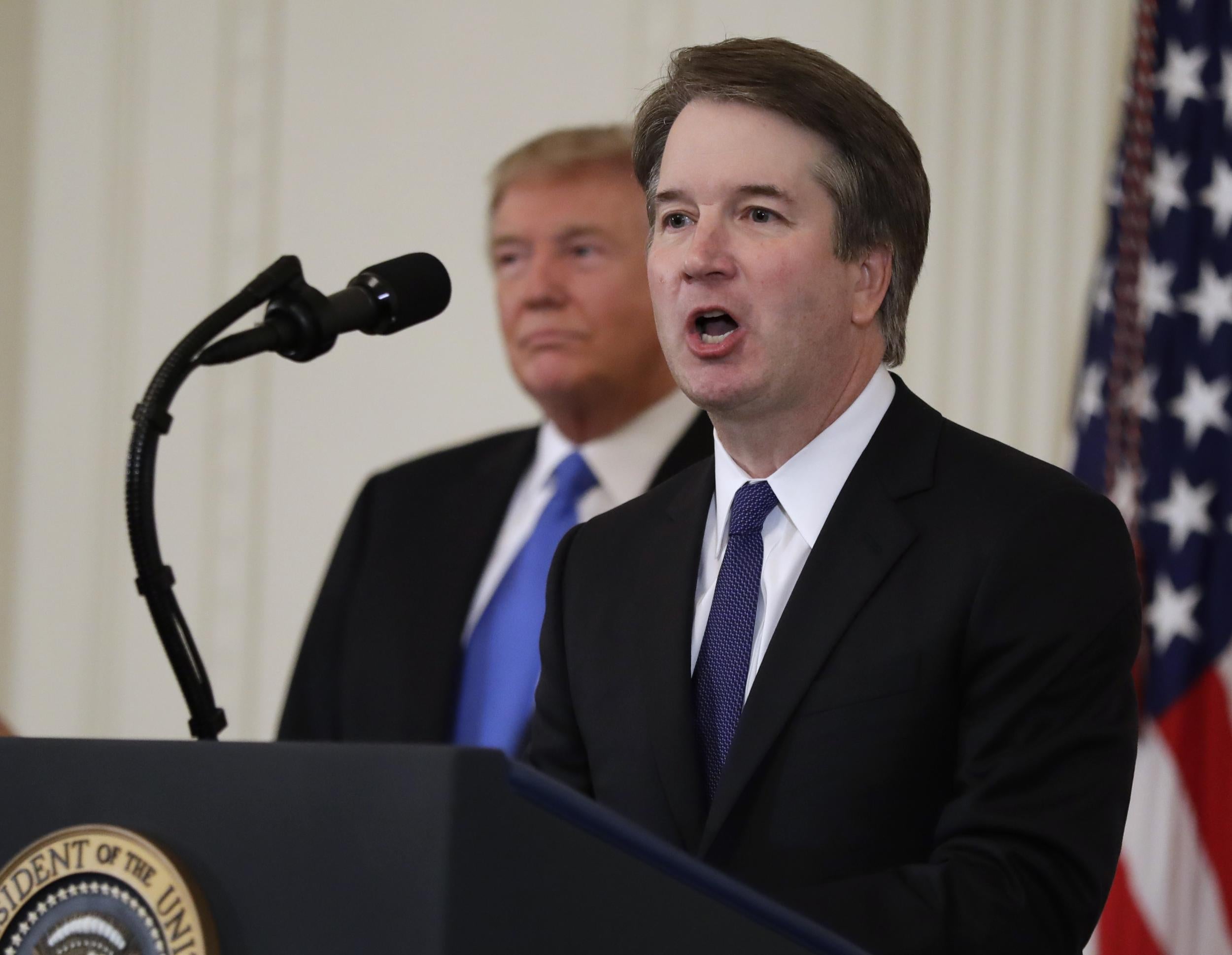 Republicans are attempting to push a vote on Supreme Court nominee Brett Kavanaugh before Democrats can review his bevy of writings from his tenure as George W Bush's staff secretary