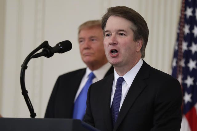 The nomination of Mr Kavanaugh will trigger a bitter battle over his confirmation in the Senate 