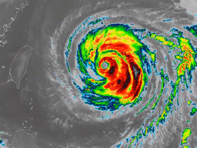 Super typhoon Maria is set to lash Taiwain with 120mph winds