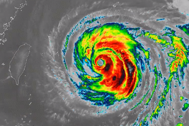 Super typhoon Maria is set to lash Taiwain with 120mph winds