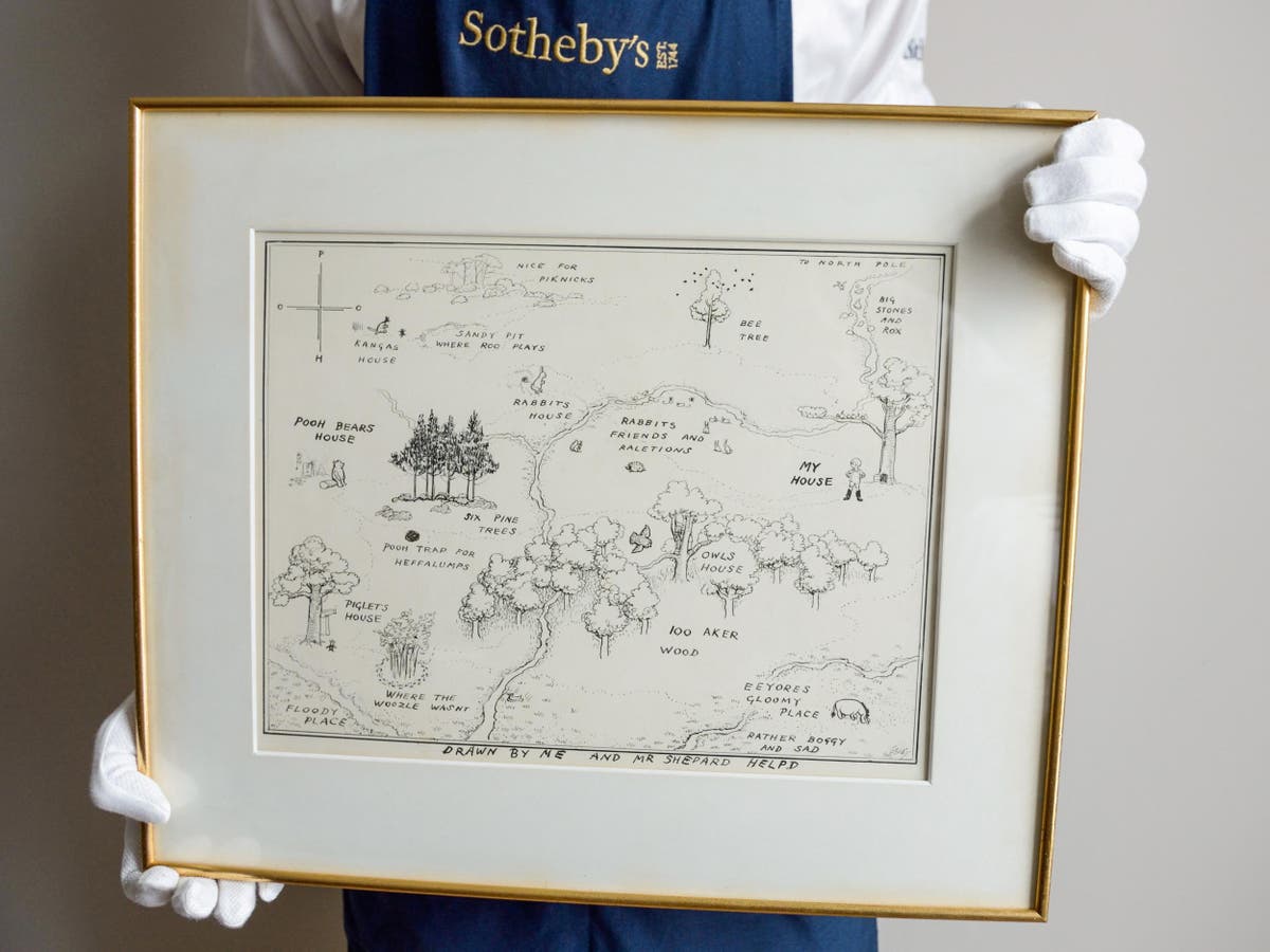 Winnie the Pooh map sells at auction for record-breaking £430,000