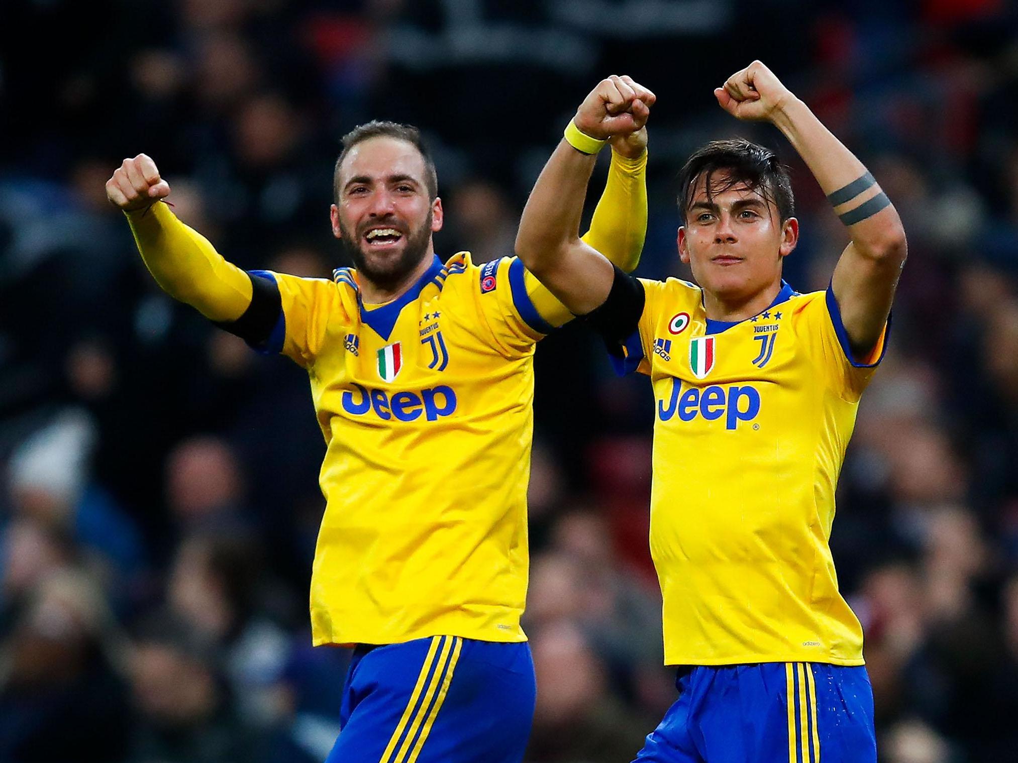Gonzalo Higuain and Paulo Dybala are Juventus’s main goalscorers