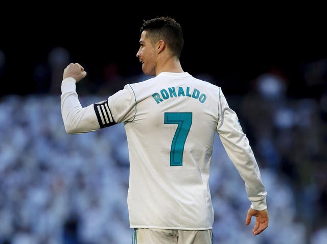 Cristiano Ronaldo of Real Madrid CF celebrates
