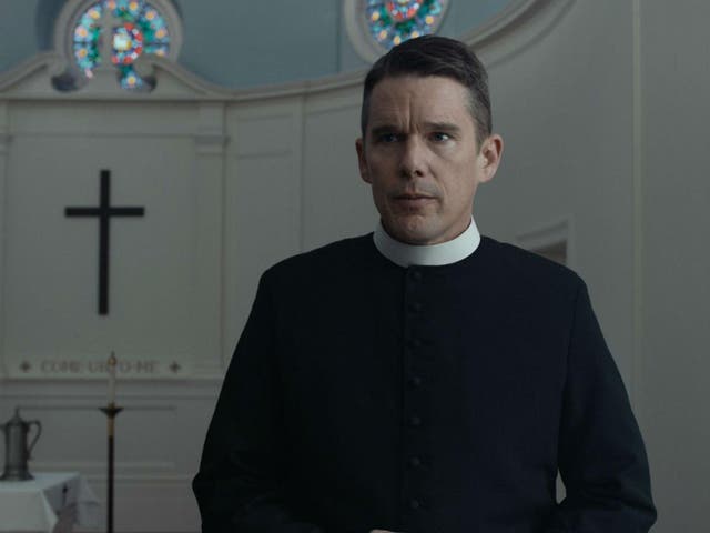 Hawke gives a complex and moving performance as the priest, dedicated to others but being eaten away by his self-loathing