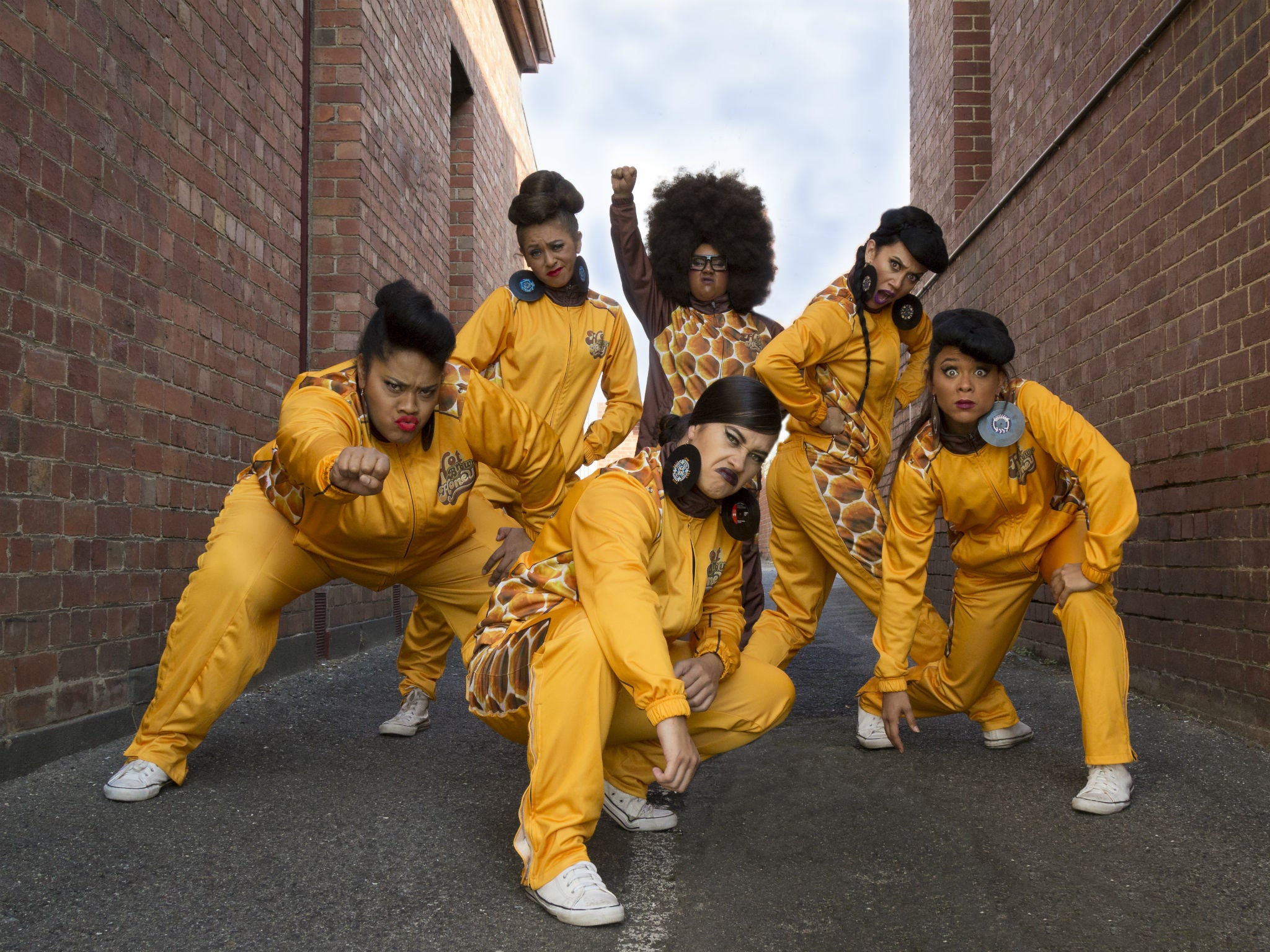 Hot Brown Honey’s shows mix hip hop, dance, circus, and burlesque