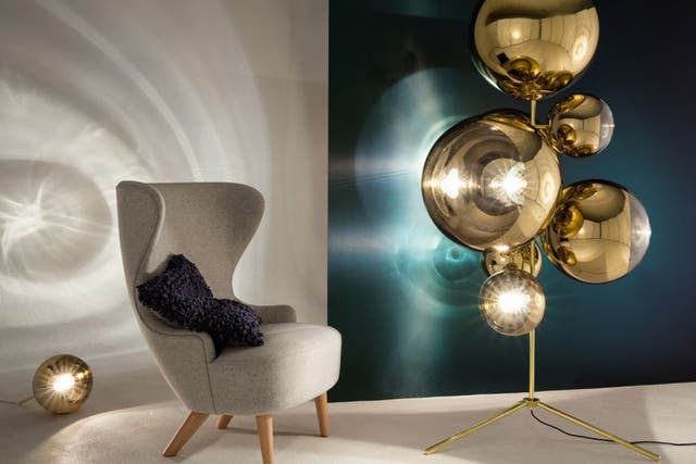 The Mirror Ball Stand Chandelier demands attention in any interior scheme, and is just as eyecatching when switched off