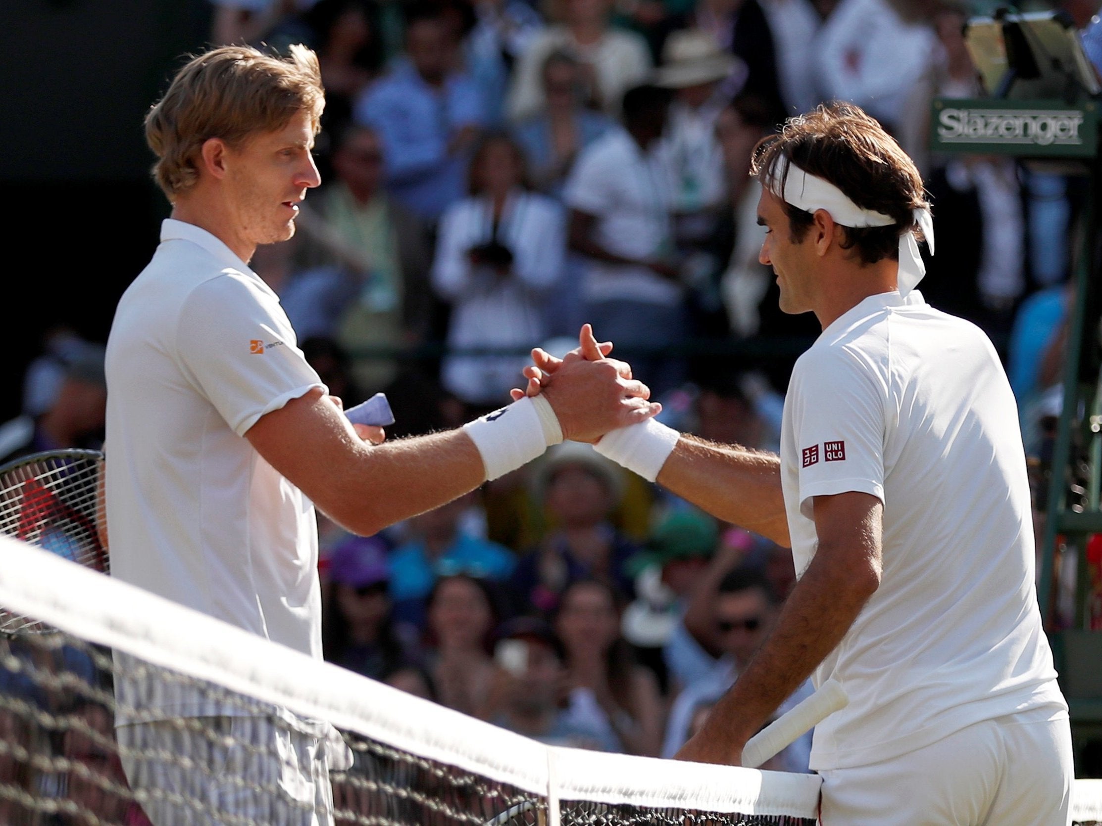 Kevin Anderson beat Roger Federer to reach the