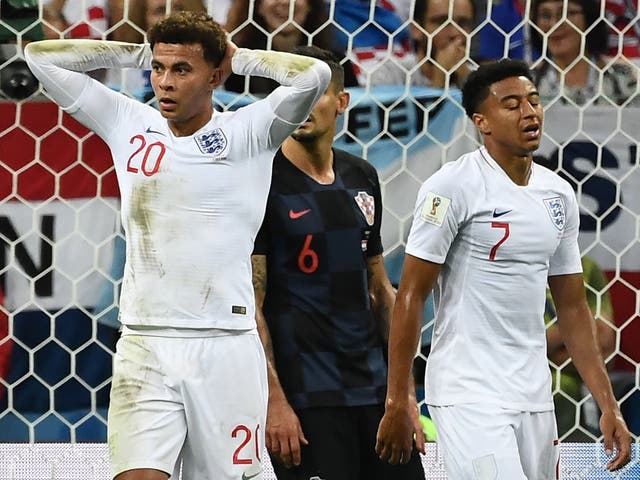 England's midfielder Dele Alli and England's midfielder Jesse Lingard