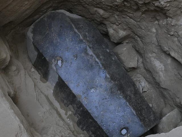 The sarcophagus, the largest found in Alexandria, has lain unopened for more than 2,000 years