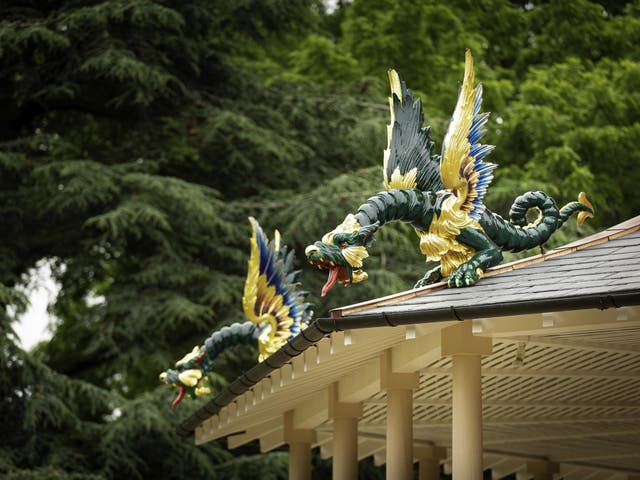 The dragons are now back up in Kew gardens after 234 years