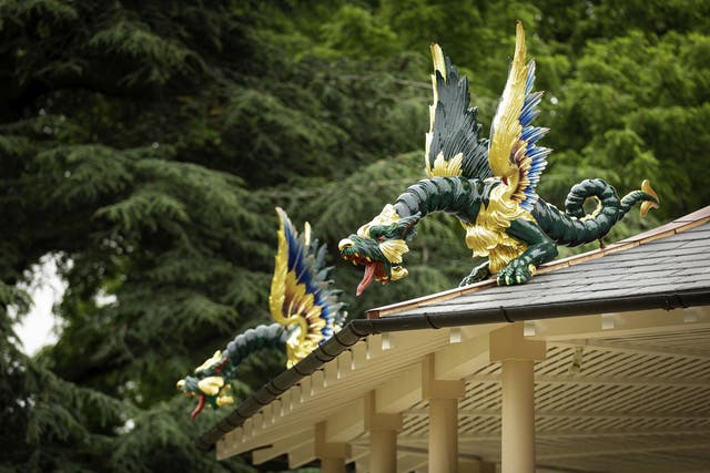 The dragons are now back up in Kew gardens after 234 years
