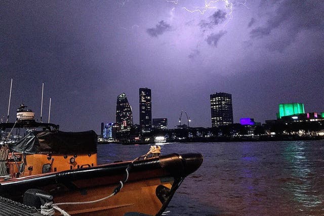 Thunderstorms could bring up to 20mm of rain in an hour to some parts of the country