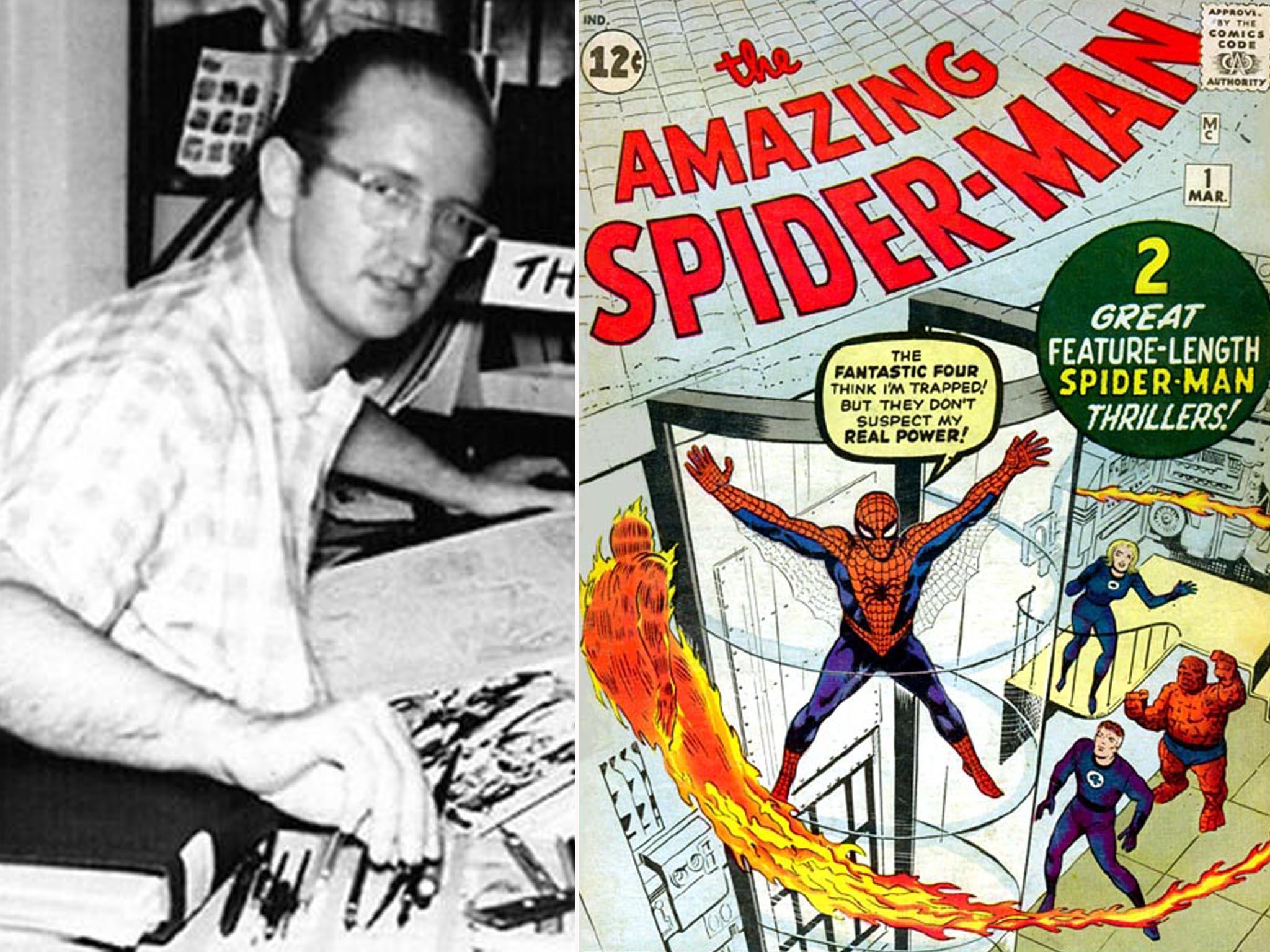Ditko worked with Marvel for 38 issues of Spider-Man