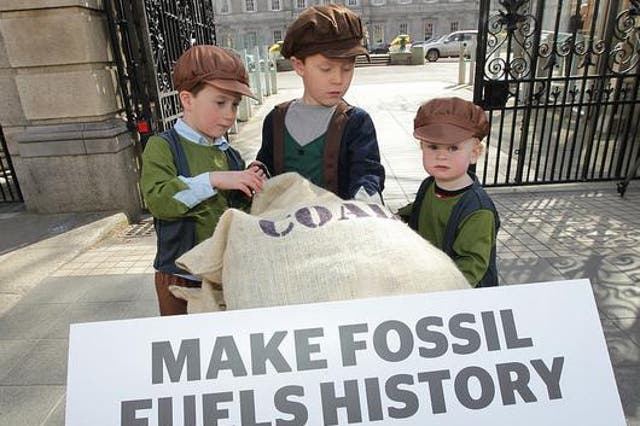 Launch of Trócaire's fossil fuel divestment campaign at Leinster House