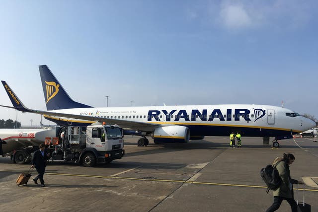 Going places? Ryanair Boeing 737 at Schoenefeld airport in Berlin