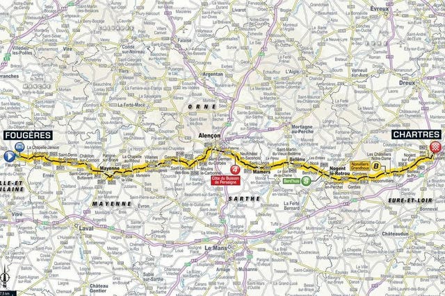 Stage seven from Fougeres to Chartres