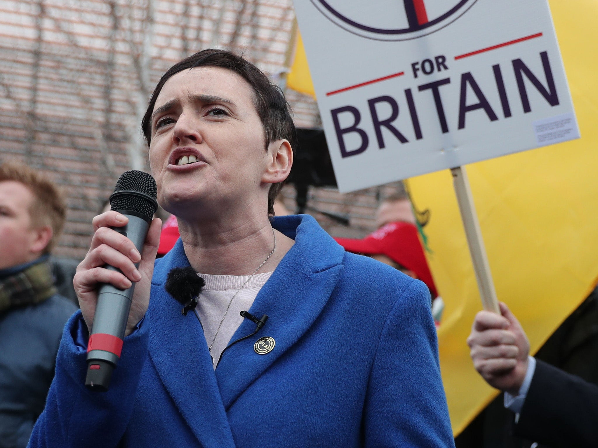 Anne Marie Waters has said ‘immigration from Islamic countries has to stop entirely’