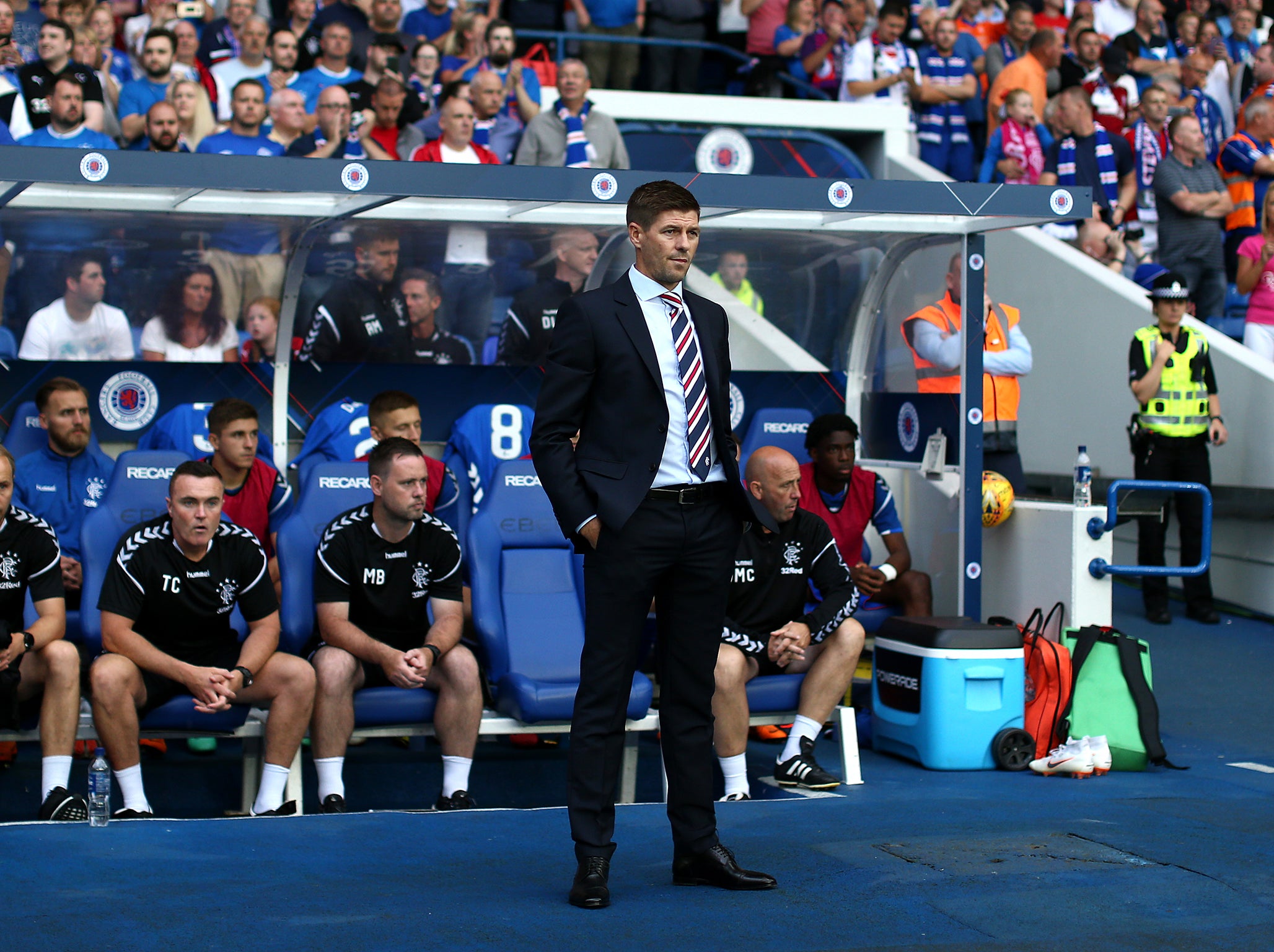 Steven Gerrard is a fan of Ross McCrorie (Getty )