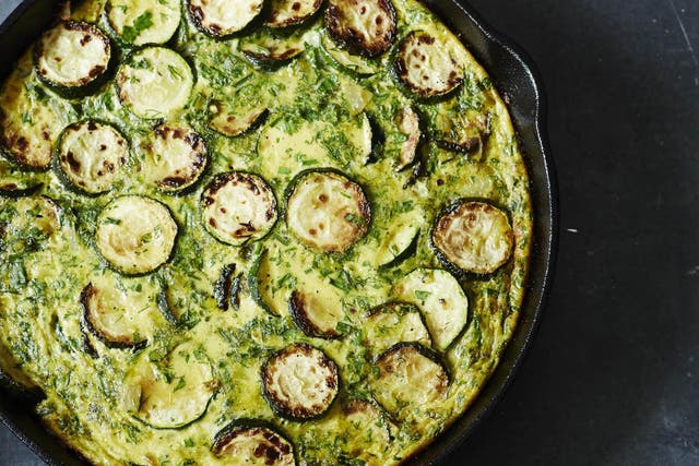 Similar to a frittata, this Persian version of a set omelette is best enjoyed at room temperature