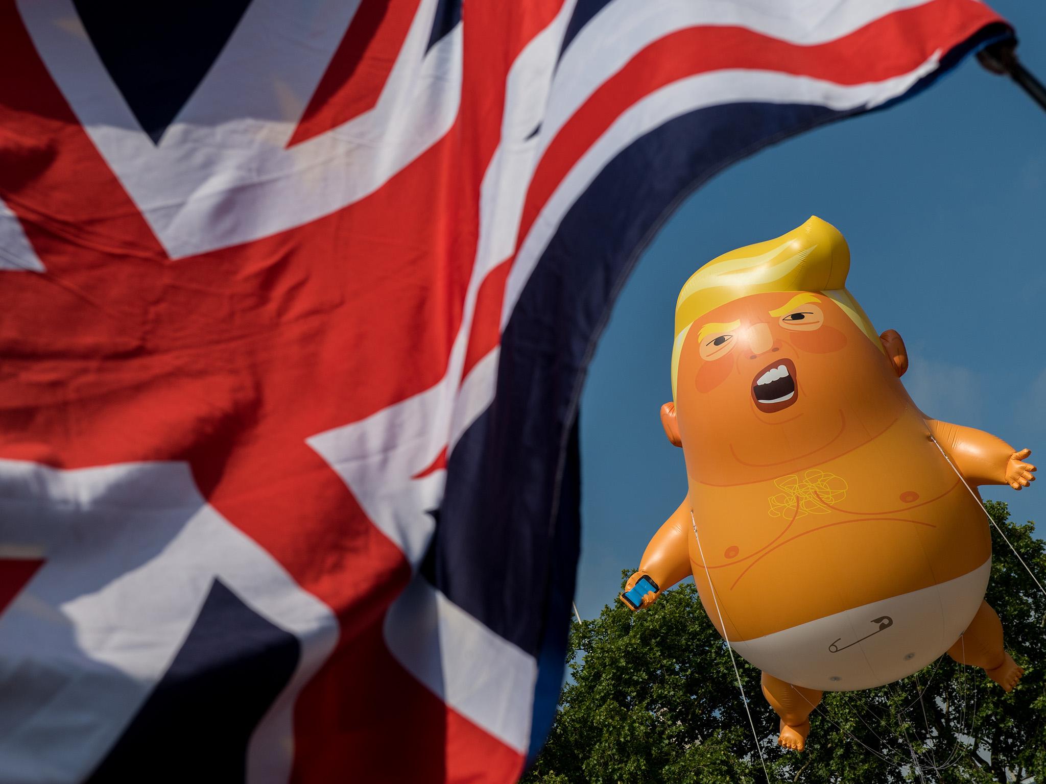 Thousands may have greeted the president with placards and protest, but for those on the right, it was like welcoming their hero