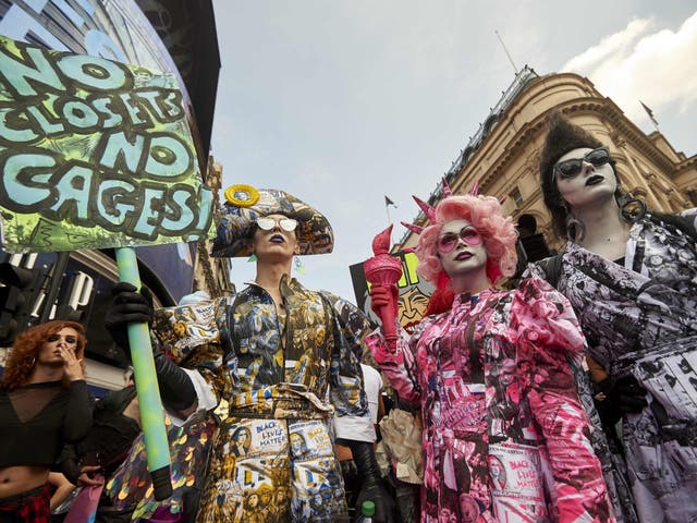 Kings and queens marched in solidarity, saying no to sexism, racism, ableism, classism, homophobia and transphobia