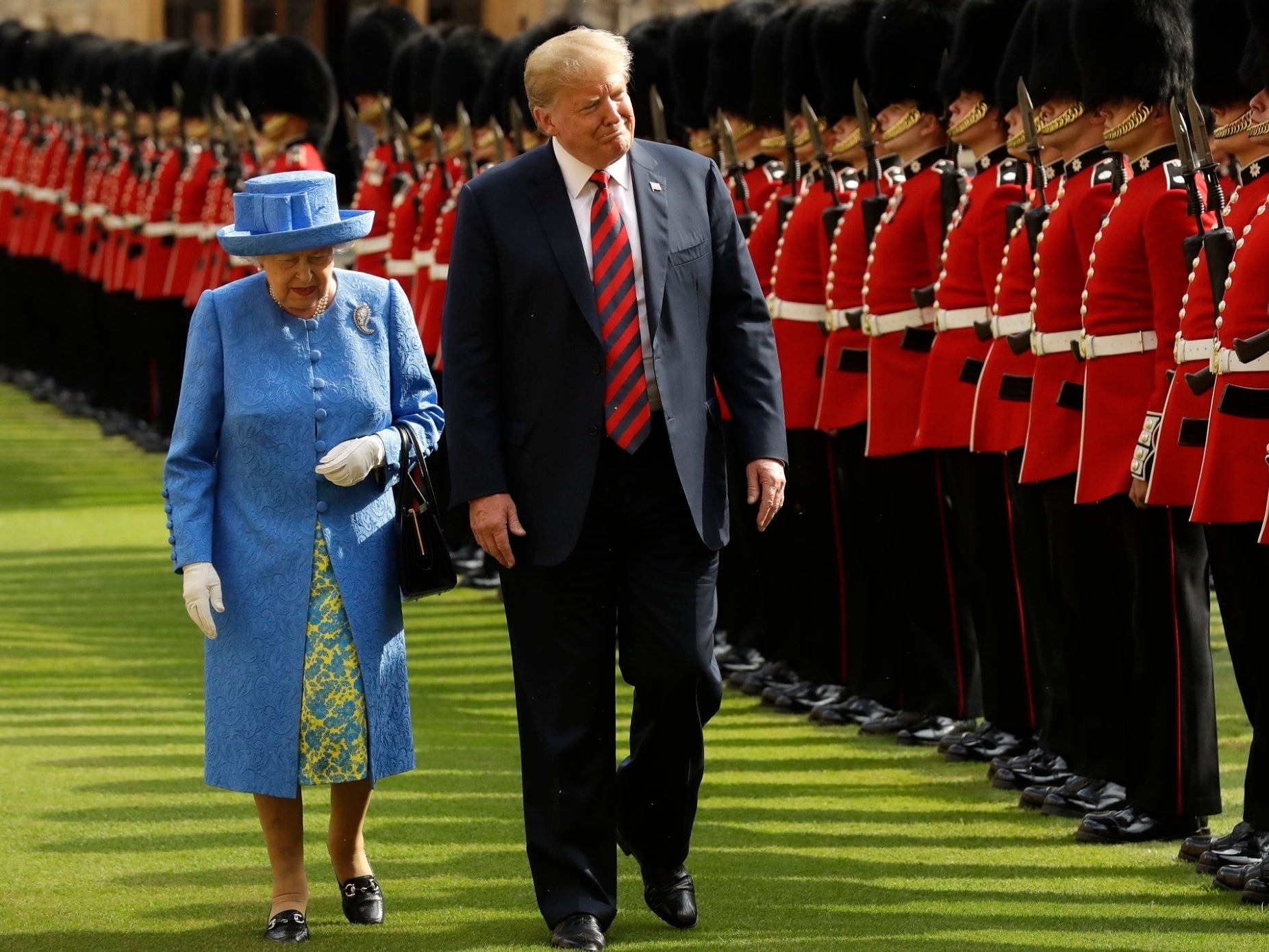 The Queen met the US president alone last July