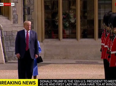 Trump defies royal protocol twice during meeting with Queen