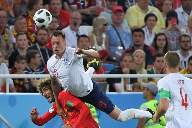 Phil Jones starts for England against Belgium for the second time at the World Cup