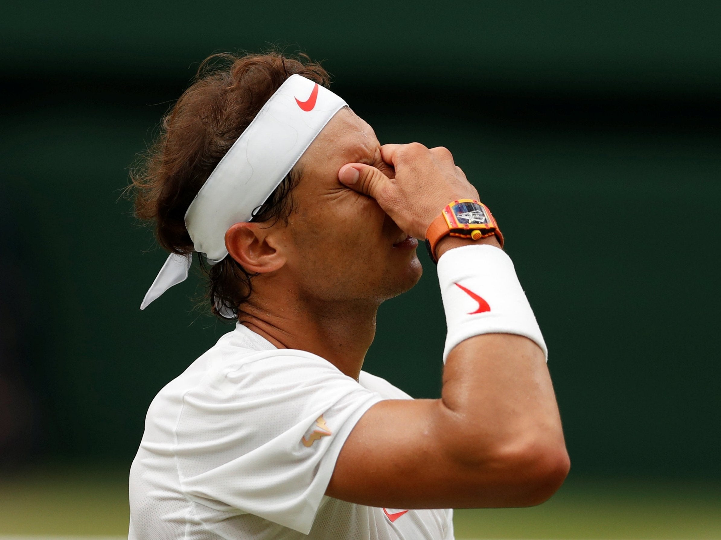 Nadal suffered his first ever Wimbledon semi-final defeat