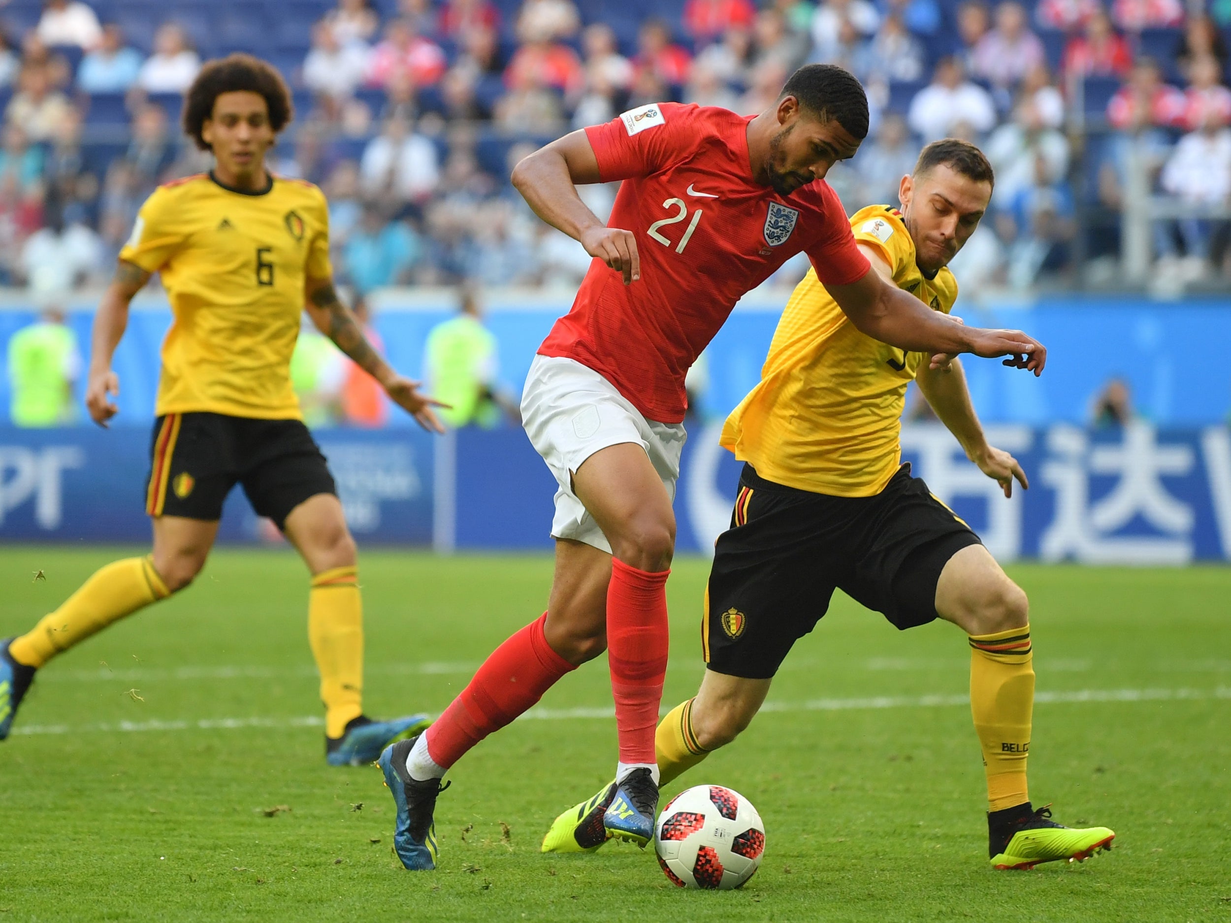 Loftus-Cheek in action for England at the World Cup