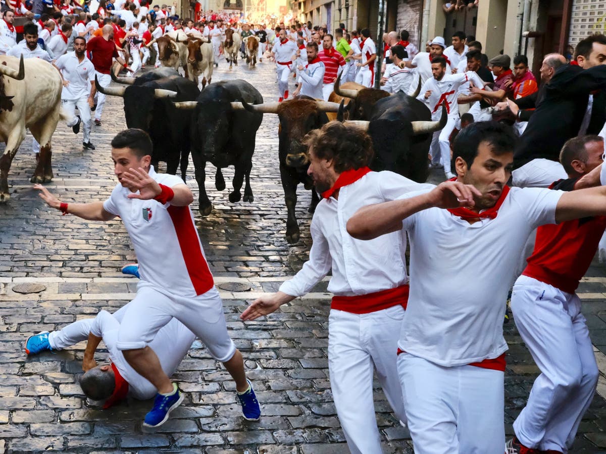 Pamplona bull running festival leaves two gored and five injured | The ...