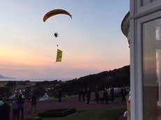 Man charged over paraglider protest at Trump’s golf course