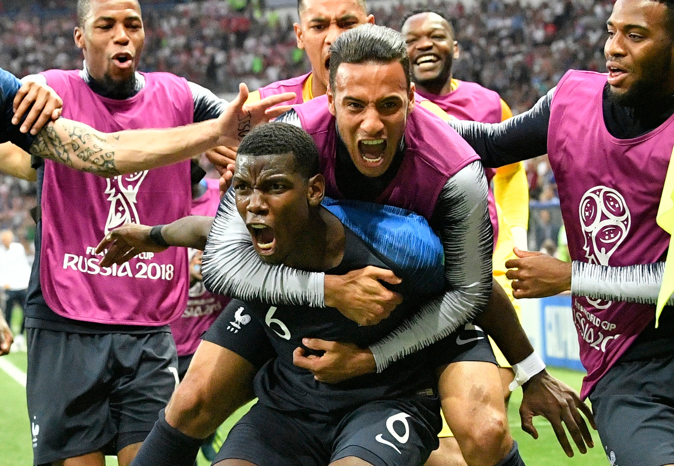 Pogba and Mbappe lead the way as France squad arrive at Clairefontaine