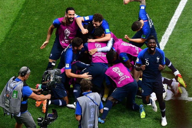 France's players celebrate