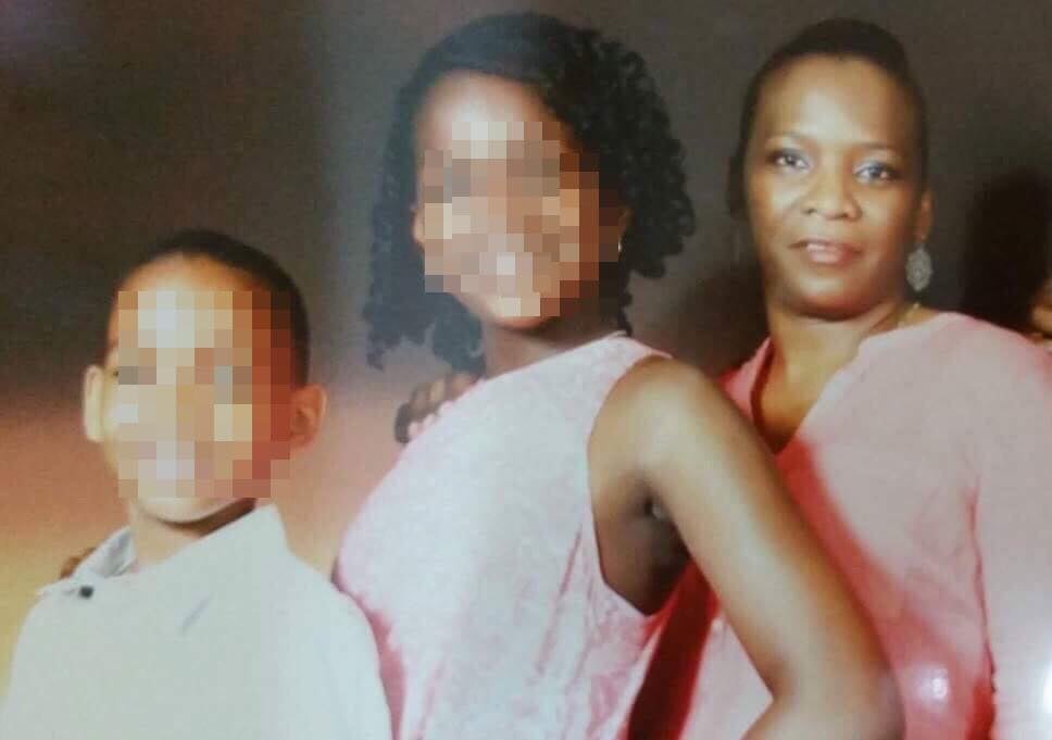 Sharon Vitalis with her son and daughter, now 12 and 19, who she faces being split from after the Home Office issued her with deportation papers earlier this year