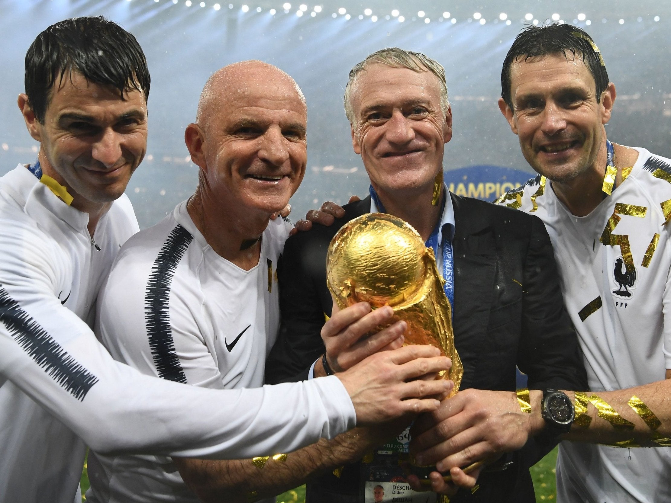Deschamps won the World Cup with France this summer