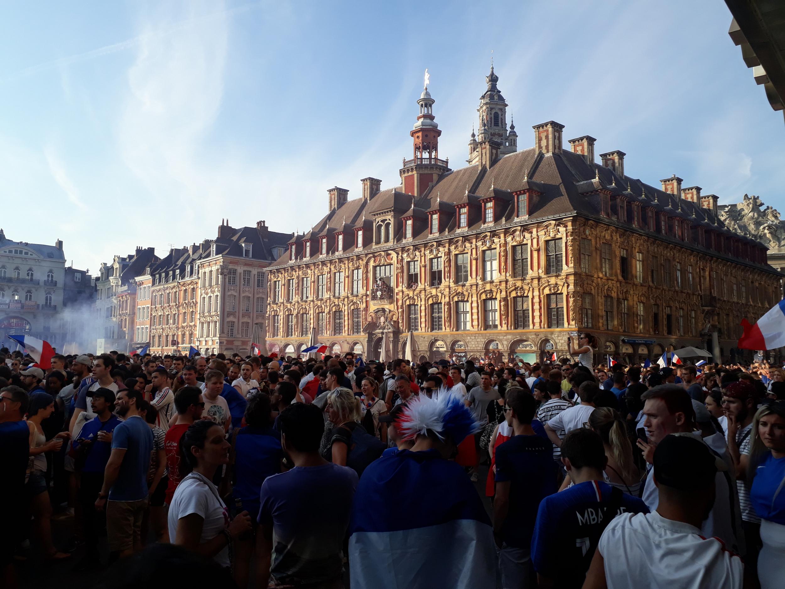 The scenes in Lille as France celebrated a World Cup win