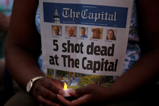 Five employees were shot dead and several were wounded when a gunman opened fire in the Annapolis newsroom in June