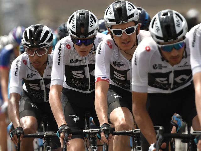 Team Sky in action during this year's Tour de France