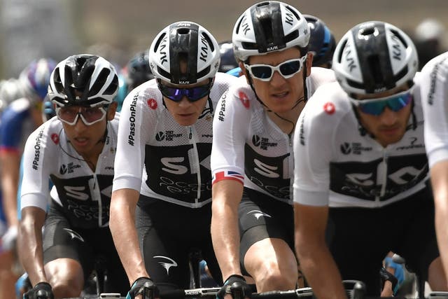 Team Sky in action during this year's Tour de France