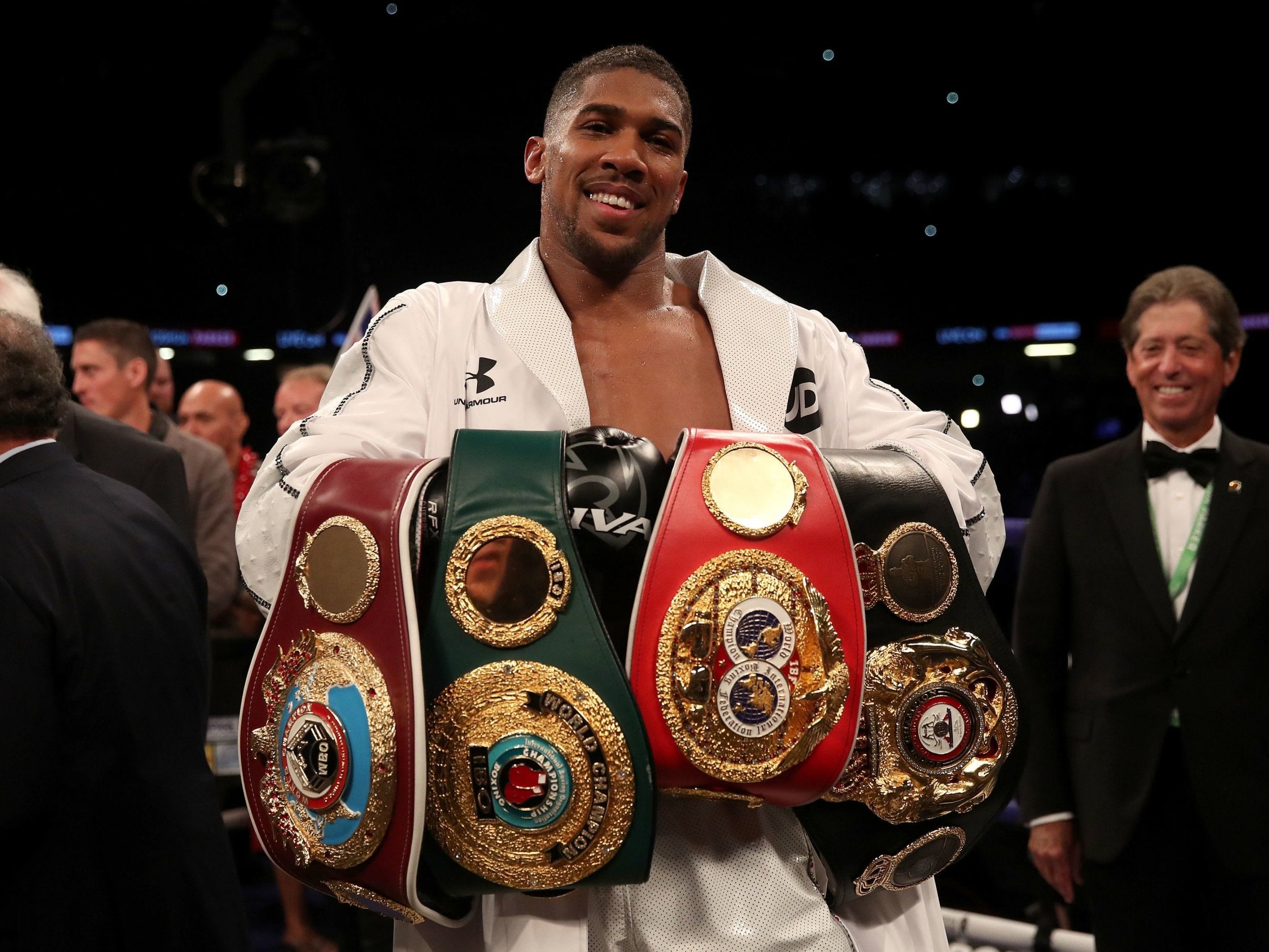 Anthony Joshua defends his three heavyweight world titles against Alexander Povetkin