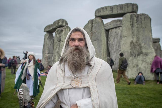 A druid at Stonehenge: the petition calls for pagans to be allowed on to the prime-time Radio 4 slot