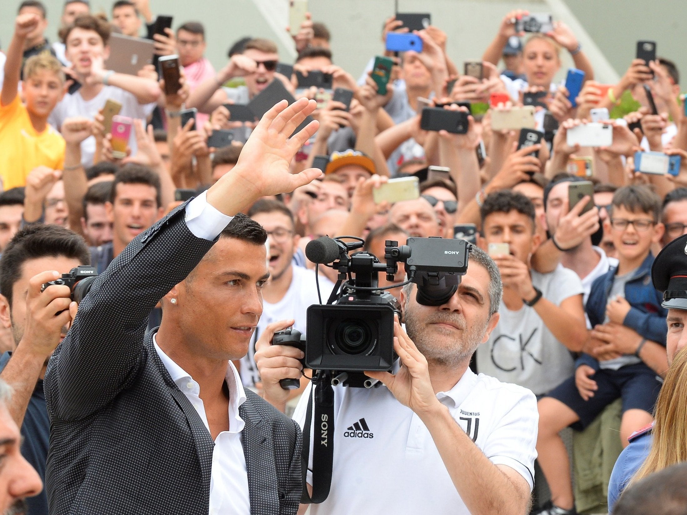 Ronaldo arrived in Turin on Monday