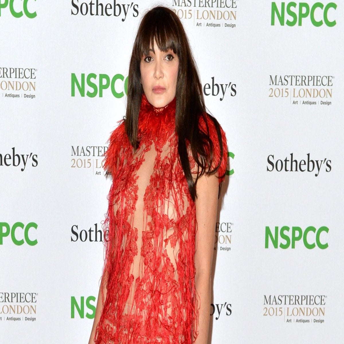 annabelle neilson sheer dress There's not really a photo where Annabelle Neilson didn't look good  ...she wears a pannier style black lace dress with dropped shoulders and  boned corset from Alexander McQueen's S/S 2007 Sarabande collection