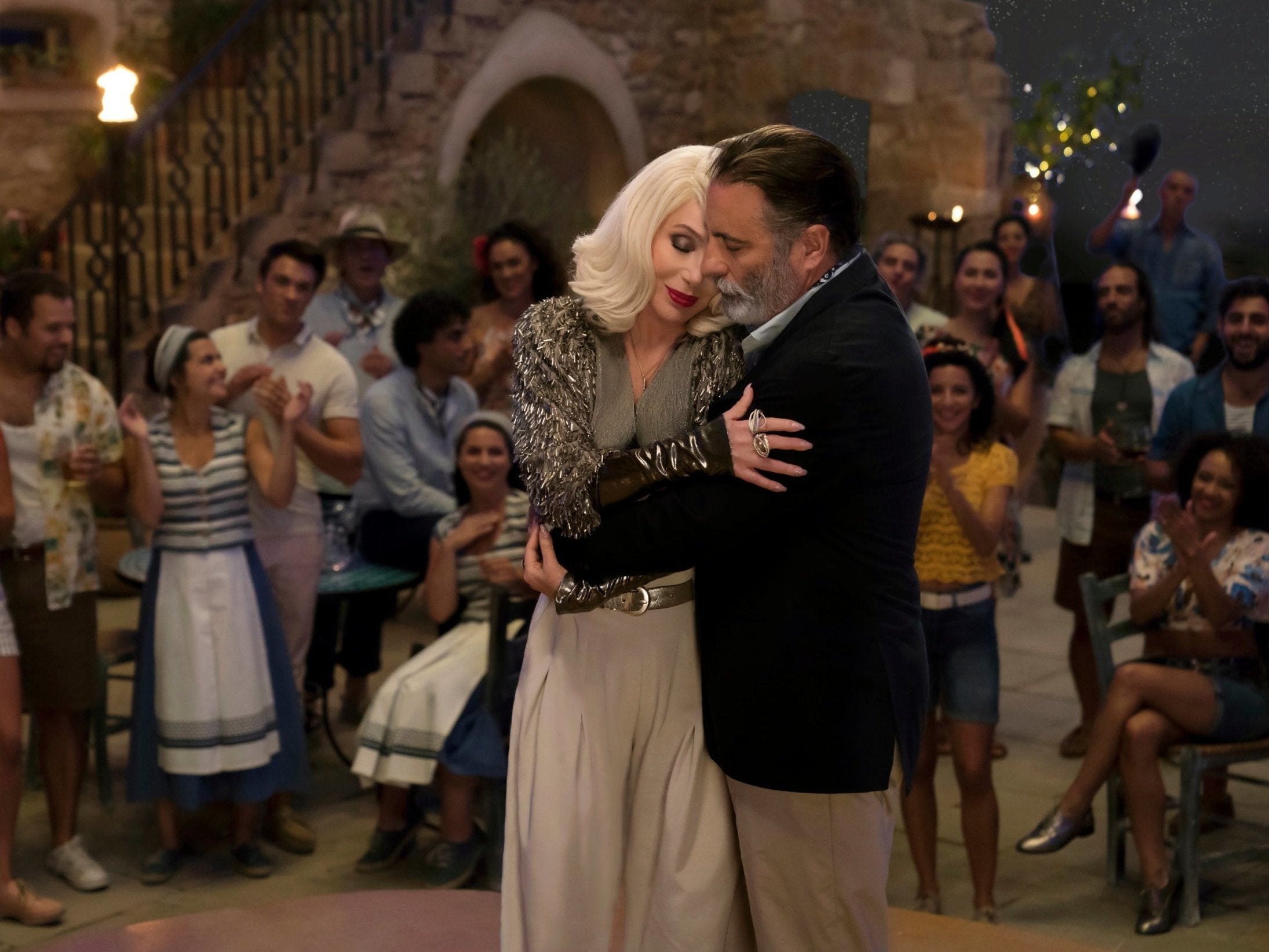 Cher duets with Andy Garcia in a show-stealing scene from the upbeat sequel
