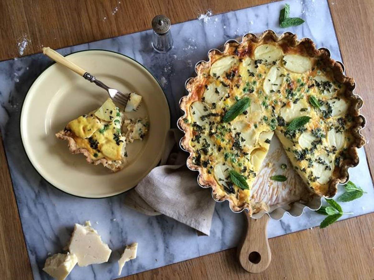 How to make new potato, pea and mint quiche | The Independent | The ...