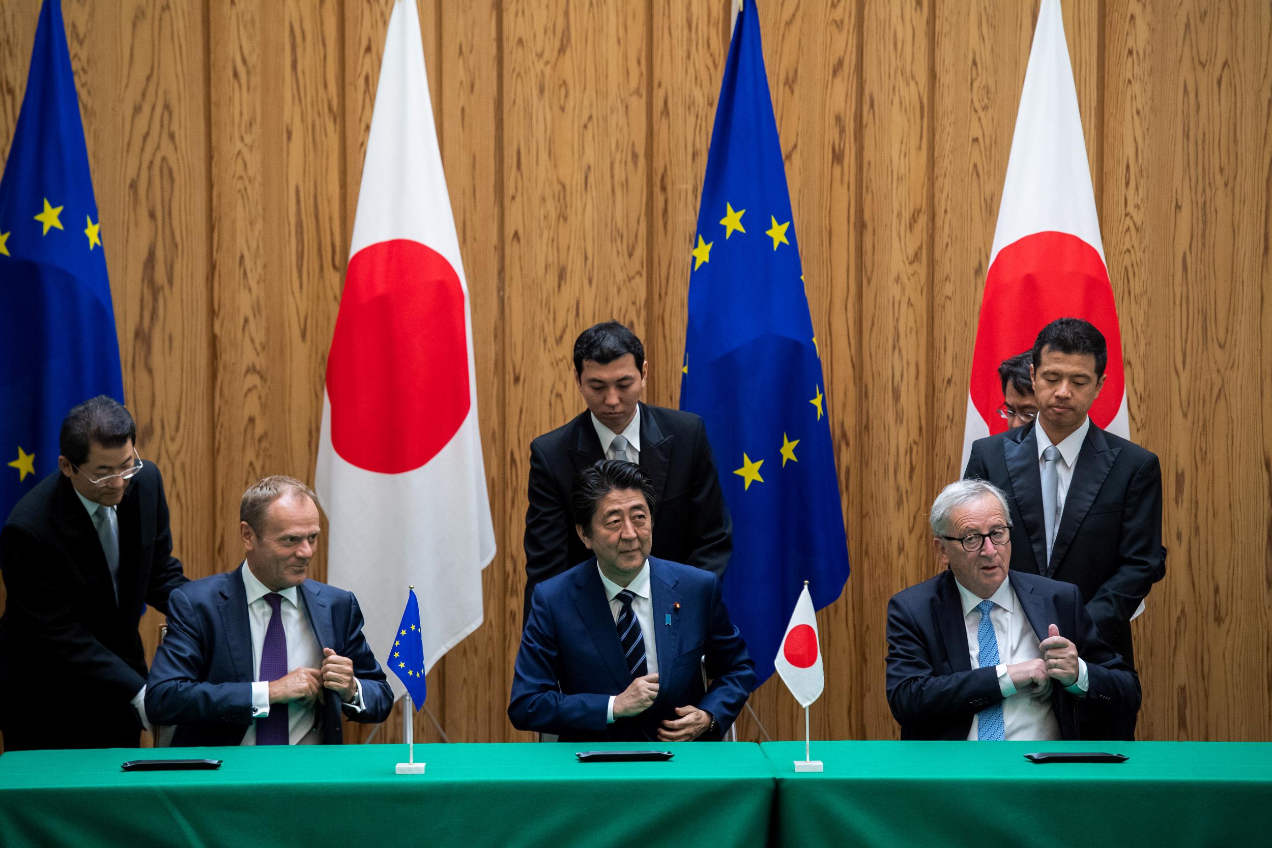 The ceremonial signing of the deal took place in Tokyo on Tuesday