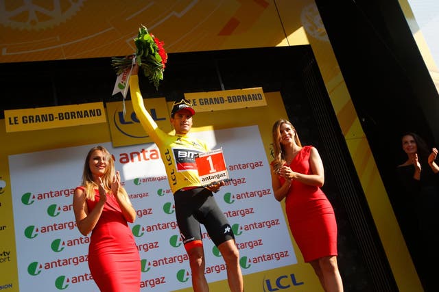 Van Avermaet extended his lead in the yellow jersey