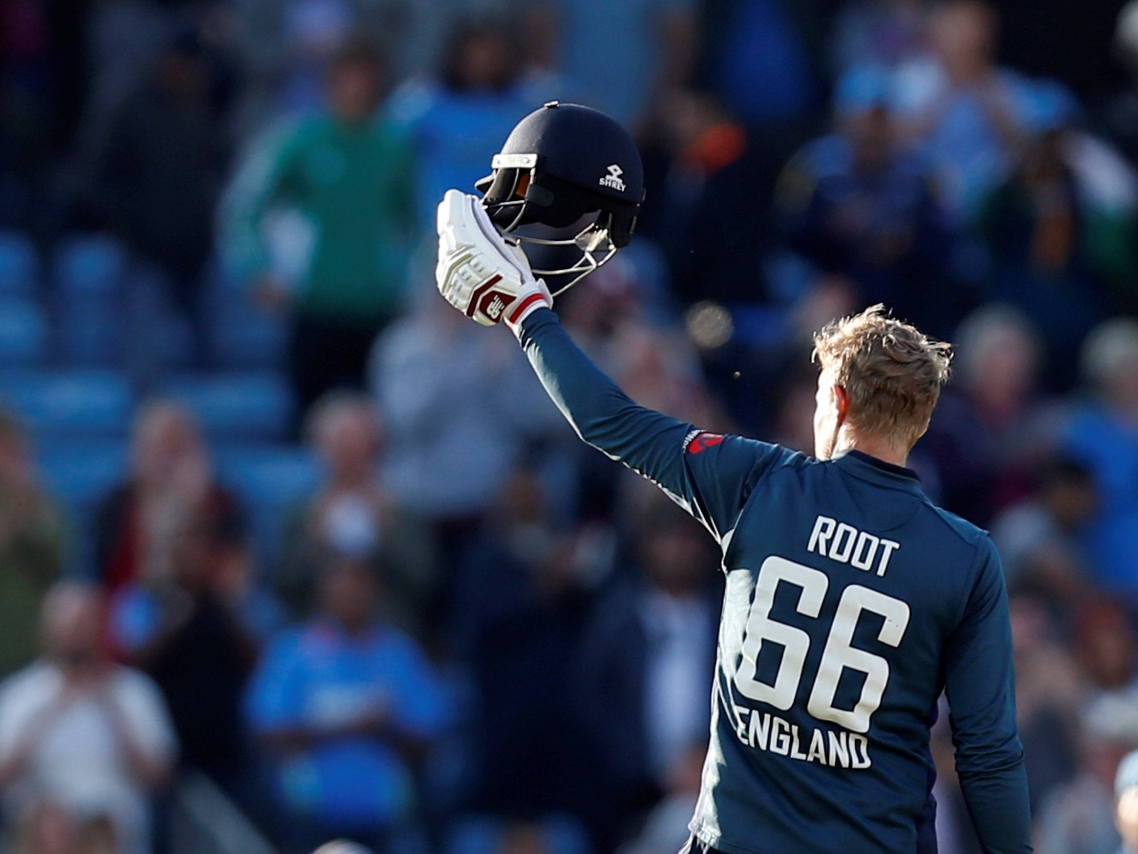Root hit a century from the last ball of the match for England