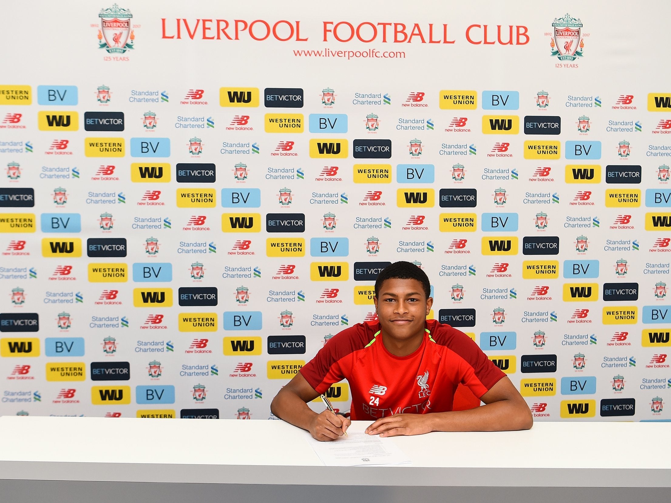 Rhian Brewster has sign a five-year contract extension with Liverpool